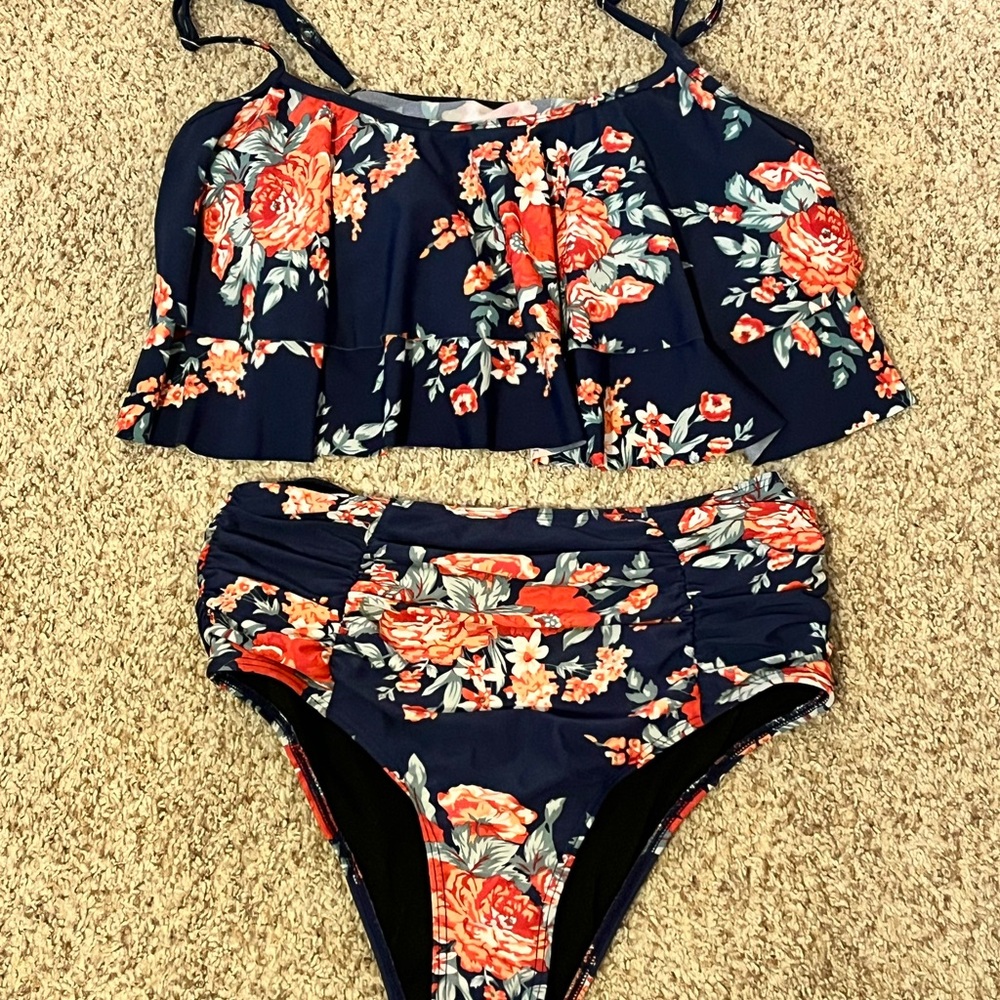 Floral Two-Piece Swimsuit